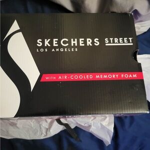 Skechers Street Black Shoes with Air-Cooled Memory Foam